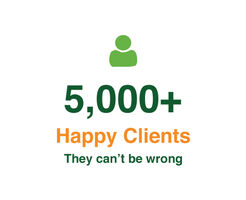 5,000+ Happy Clients. They can't be wrong.